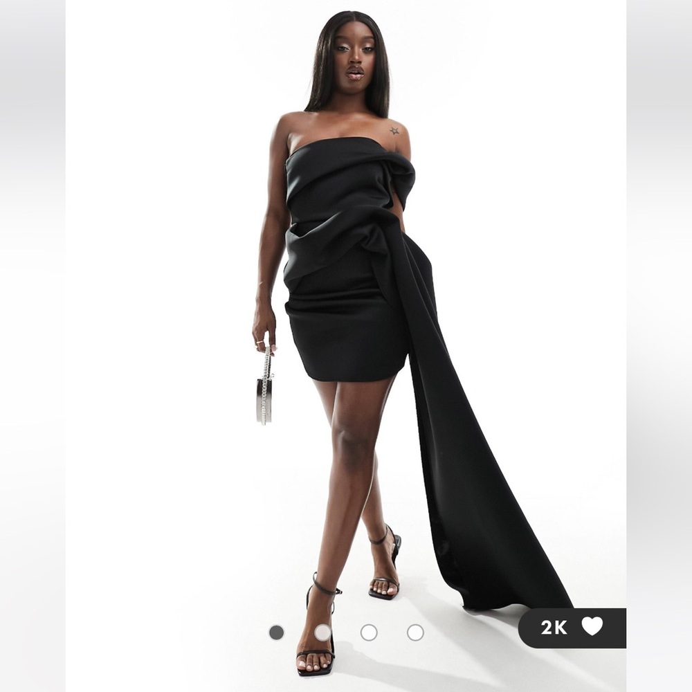 ASOS DESIGN One Shoulder Structured Mini Dress